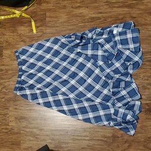 Chelsea & Violet Blue Plaid Women's Skirt Small NWT